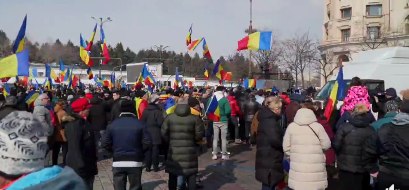 Protest București - Foto: captură facebook
