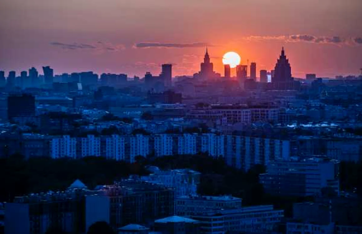 Moscova la apus foto de Алексей Васильев via Pexels
