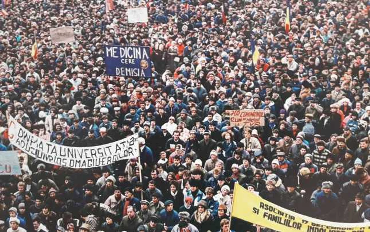 Timişoara a continuat revoluţia anticomunistă în anul 1990 FOTO Liviu Tulbure
