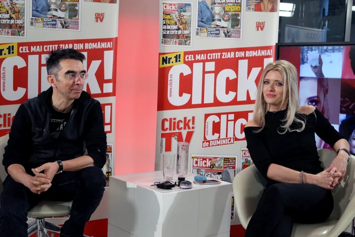 Mihai Găinușă și Oana Paraschiv au fost prezenți în emisiunea Click! TV Livefoto: Florin Şuler