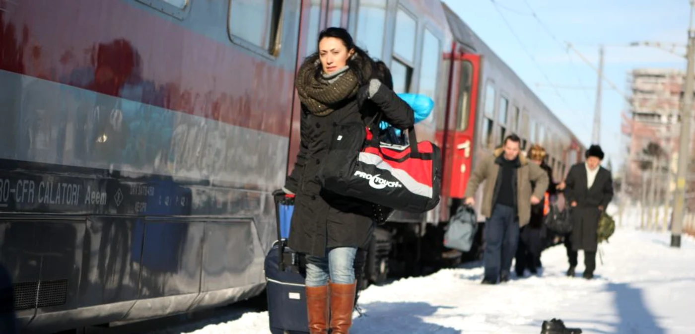 Din cauza vremii nefavorabile trenurile au ajung cu întârziere la destinaţie Foto: arhivă