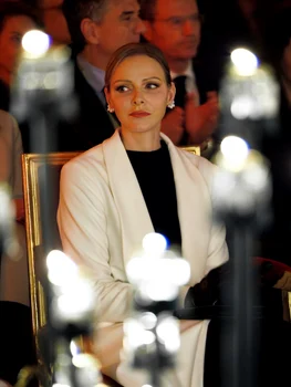 Charlene de Monaco și Albert, final festivități Sf Devota 