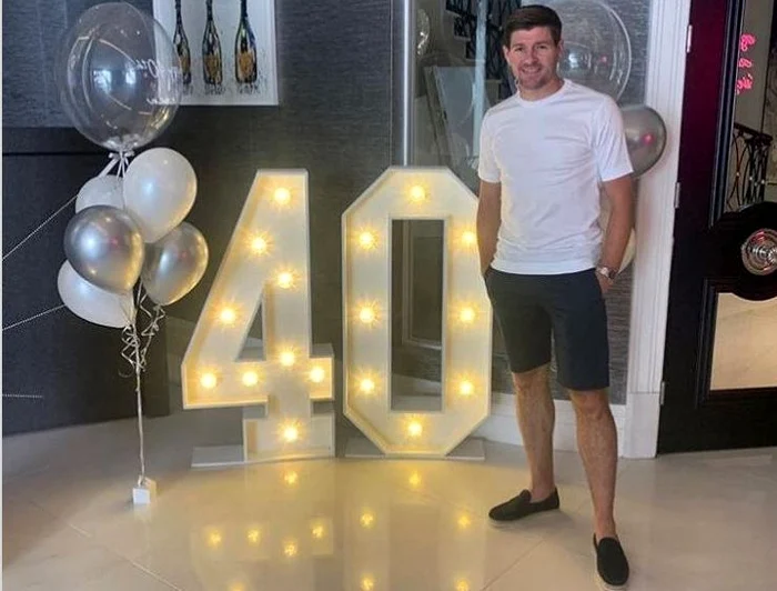 Steven Gerrard a împlinit 40 de aniFoto: Instagram/StevenGerrard