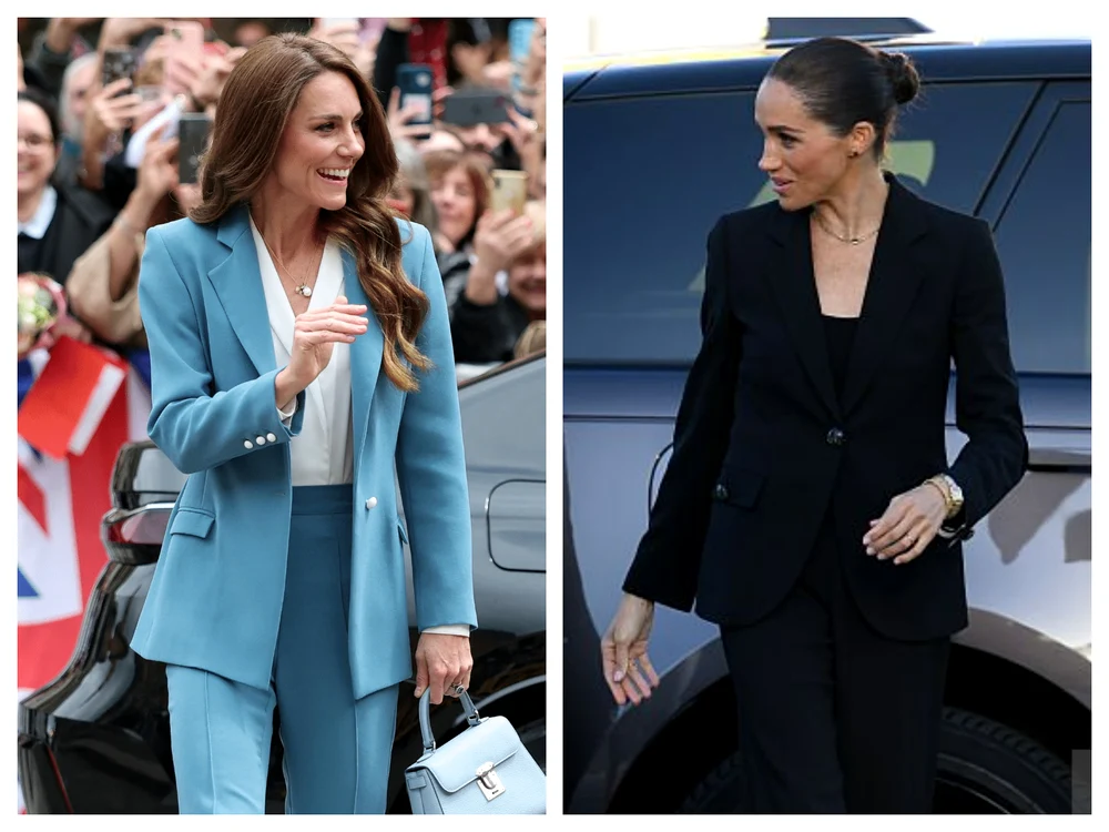 Kate Middleton versus Meghan Markle getty images jpg