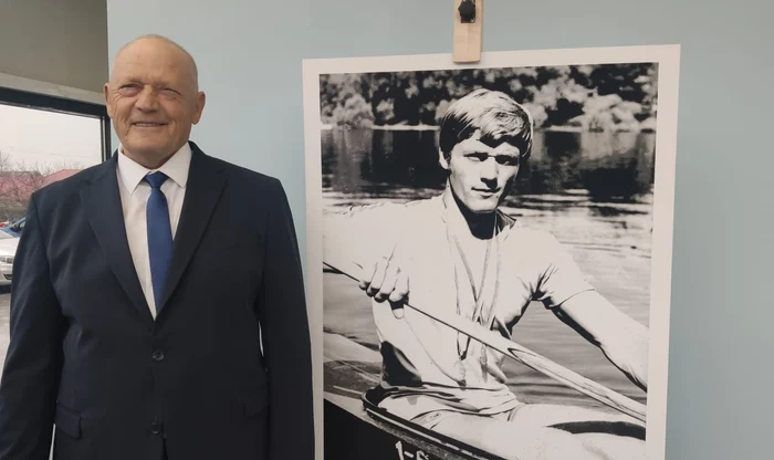 Vasile Dîba, primul român campion olimpic la kaiac FOTO: Călin Gavrilaș