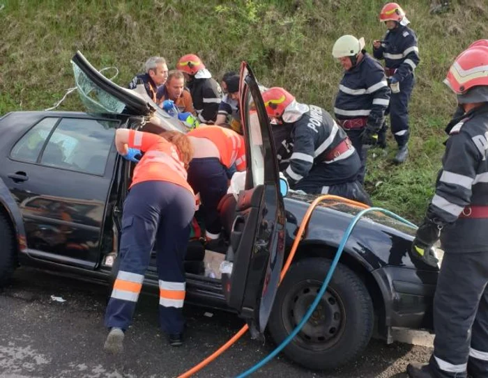 Accident rutier Giurgiu FOTO ISU Giurgiu