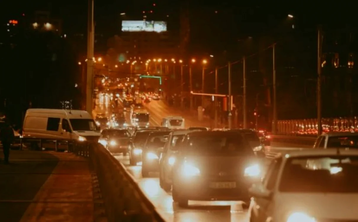 Trafic în zona Nicolina din Iași. FOTO Andrei Luca