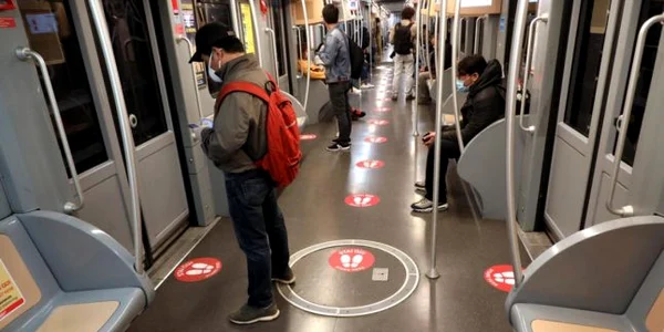 Metroul din Milano adaptat la coronvirus FOTO EPA-EFE