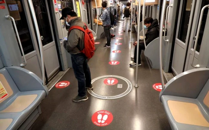Metroul din Milano adaptat la coronvirus FOTO EPA-EFE