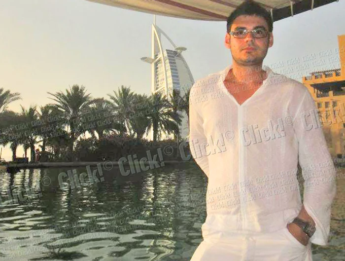 Daniel Doboş   şi soţia sa au  petrecut luna de  miere în Dubai (Fotografii: arhivă personală)