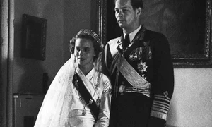 Regele Mihai I al României și Regina Ana în ziua nunții jpeg