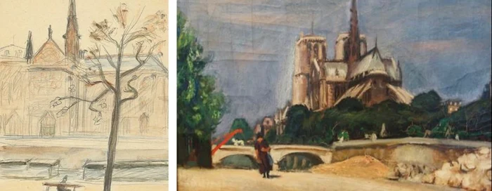 Catedrala Notre Dame, în picturi