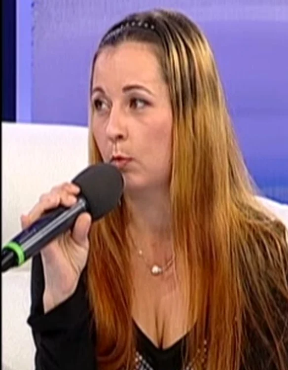Simona Marcu, fiica lui Nae Lăzărescu (captură Antena 1)