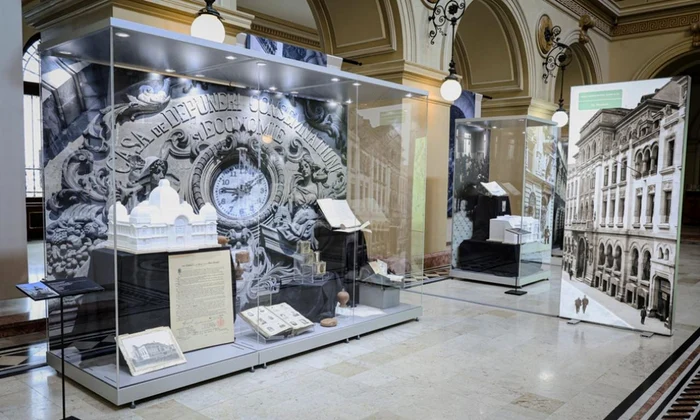 Expoziția temporară „Arhitectură și viață financiar-bancară bucureșteană la sfârșitul secolului al XIX-lea și în prima jumătate a secolului XX” (© Banca Națională a României)