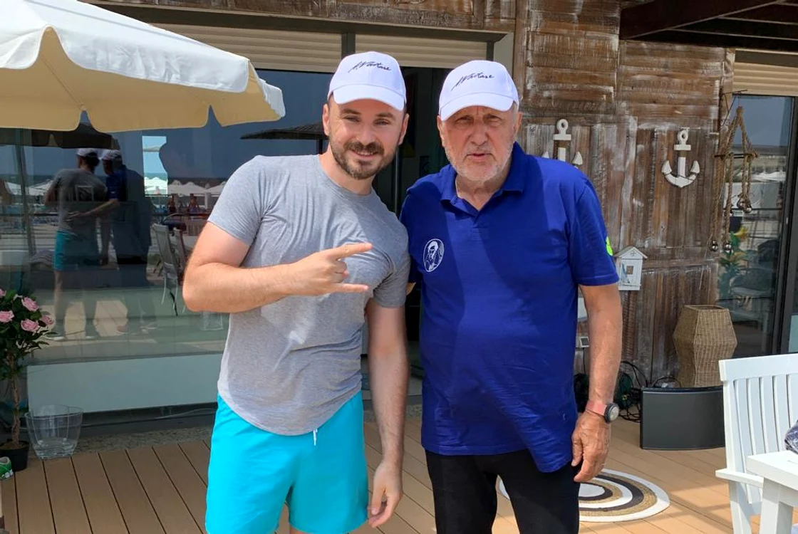 Ilie Năstase, alături de fondatorul brandului Calbau