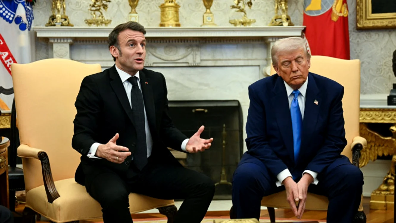 Președintele Donald Trump și omologul său francez Emmanuel Macron FOTO: Profimedia