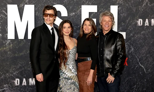 Jake Bongiovi, Millie Bobby Brown, Dorothea Hurley și Jon Bon Jovi, GettyImages jpg