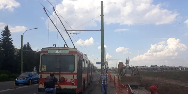 Lucrări zona de dezvoltare imobiliară Braşov. Foto