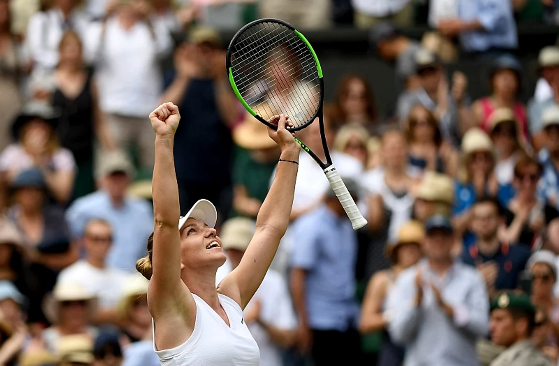 
    Simona Halep spune că n-a visat să joace finala la ediția din acest an a turneului de la WimbledonFoto: EPA-EFE  