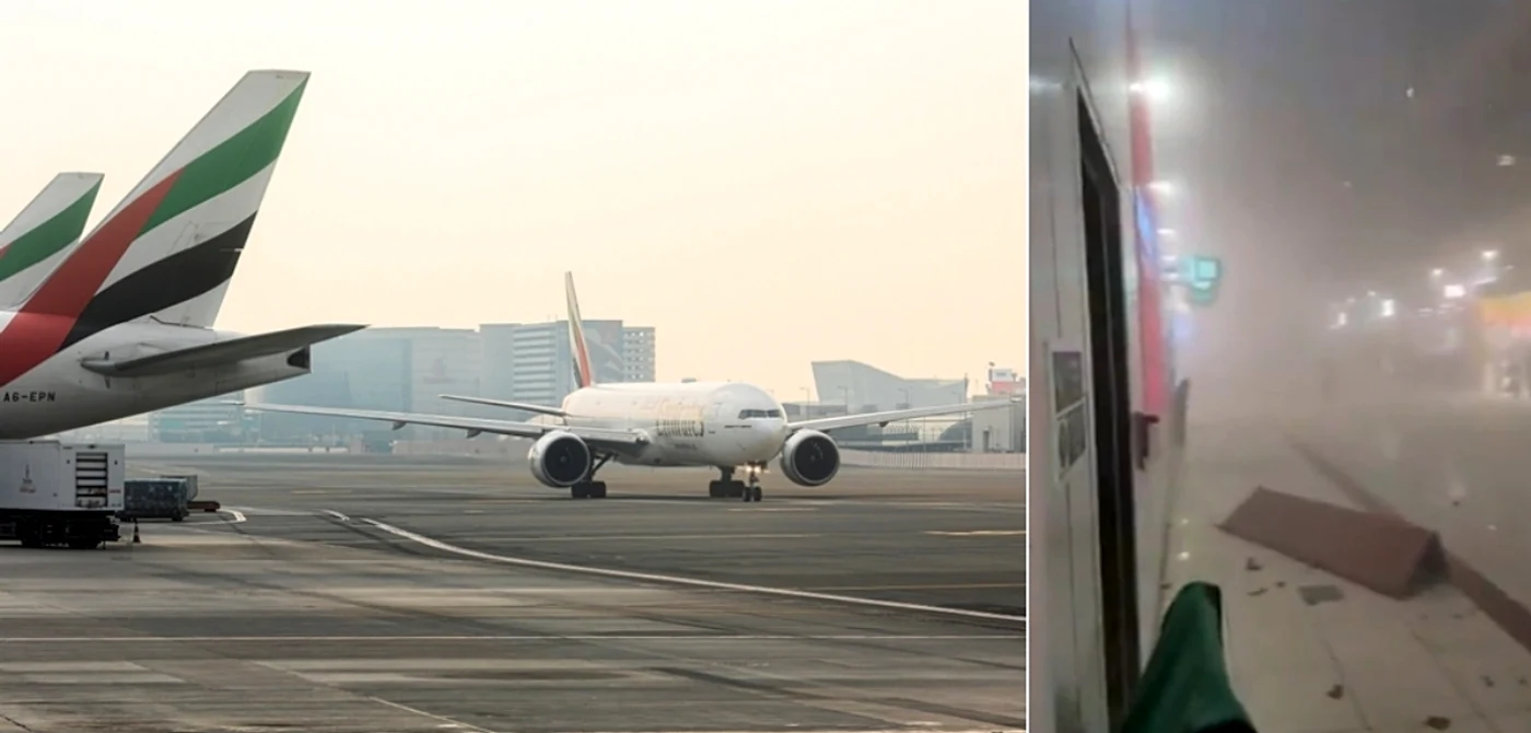 Aeroportul Internațional Dubai a fost lovit de o dronă iraniană / Foto: Shutterstock, captură X