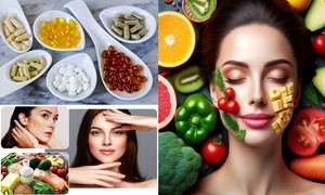Vitamine și nutrienți esențiali pentru o piele sănătoasă și strălucitoare Colaj DMS