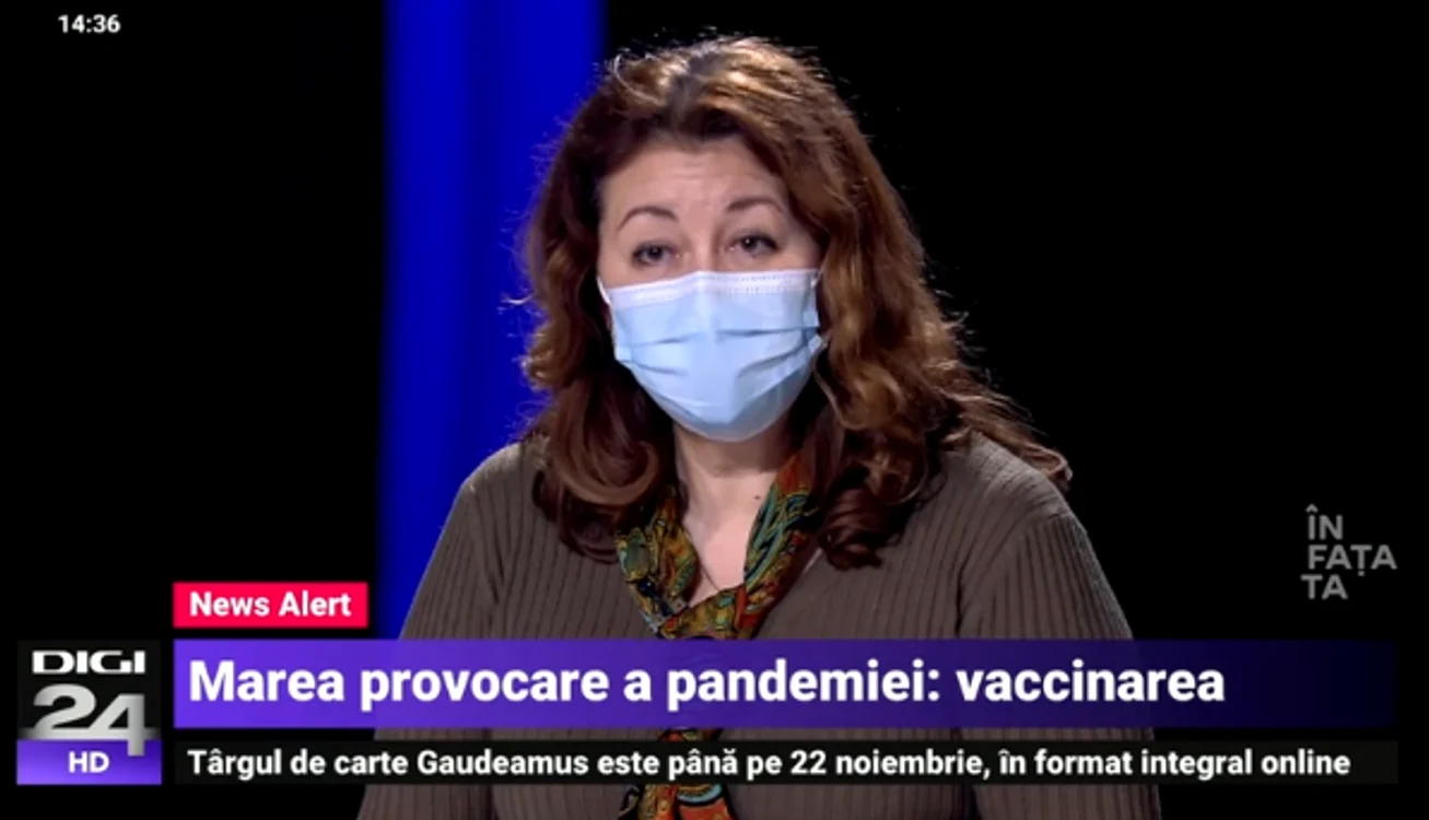 Simin Aysel Florescu, directorul medical al Spitalului Victor BabeșFoto: captură video Digi24