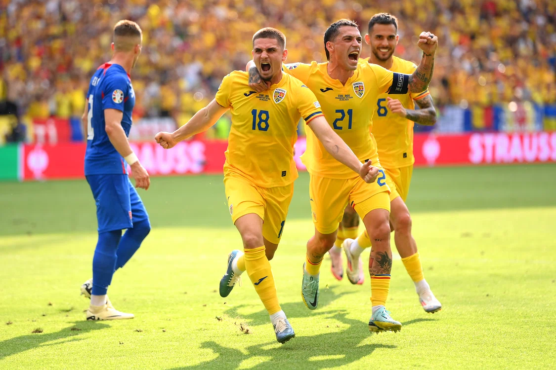 Răzvan Marin (numărul 18), în extaz după golul egalării. FOTO: GettyImages