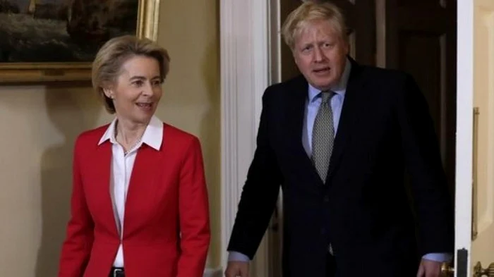 Ursula von der Leyen şi Boris Johnson, FOTO Arhiva