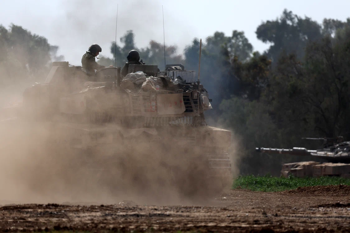 Armata israeliană la granița cu Fâșia Gaza FOTO EPA-EFE