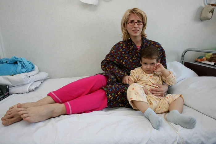 La Clinic Spitalul de Urgenţă pentru Copii sunt internaţi mulţi pacienţi cu pneumonie. Foto: Adevarul