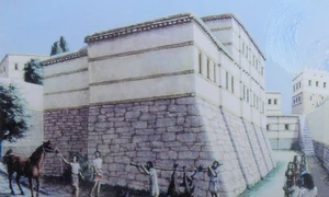 Reprezentare artistică a unui palat din Troia, din Epoca Bronzului (© Carole Raddato / Wikimedia Commons)