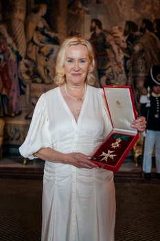 Agnetha Fältskog de la ABBA, decorată de Regele Suediei. FOTO: Clément Morin, Casa Regală suedeză