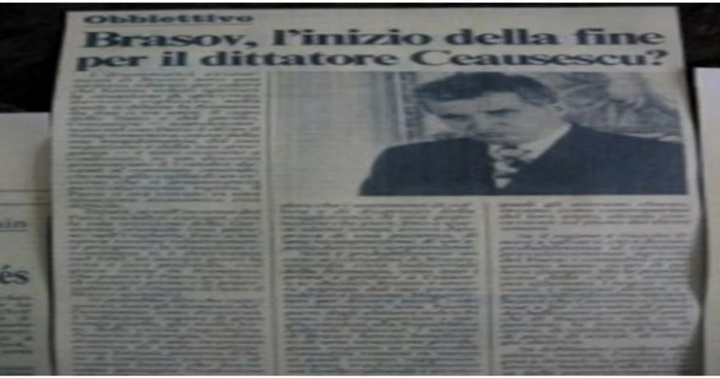Revolta de la Braşov, în presa italiană. Foto arhivă