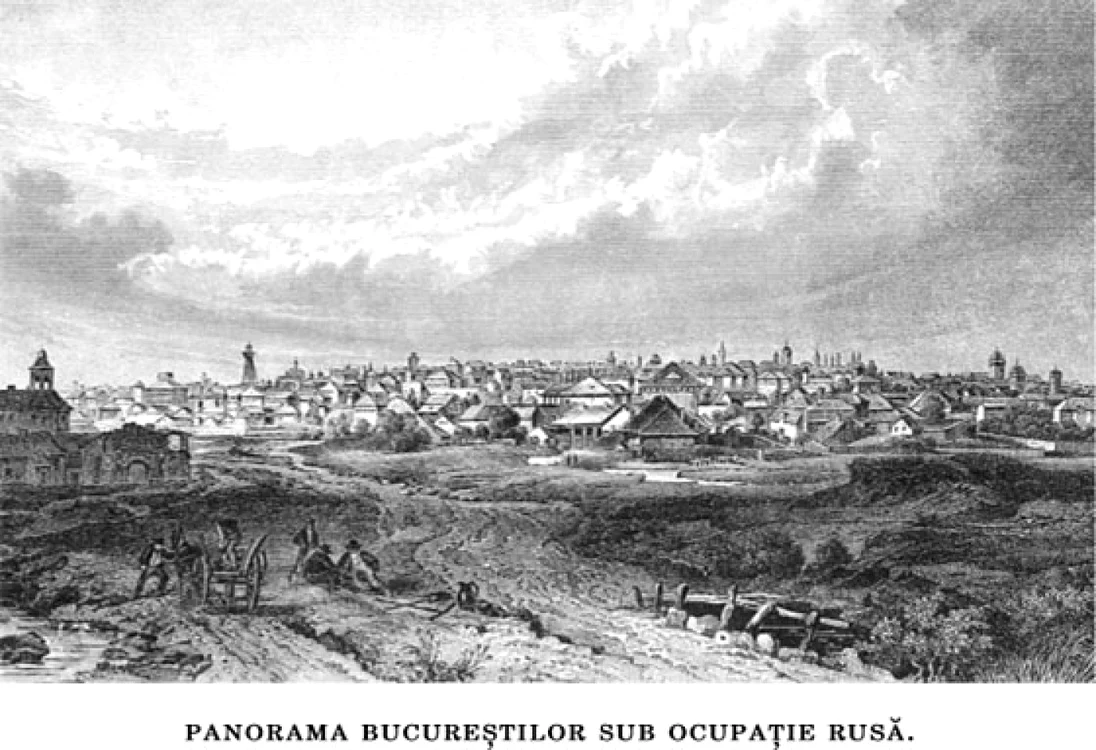 Bucureşti, la mijlocul secolului al XIX-lea FOTO România -Ţara de hotar"