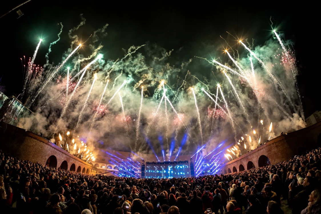 Timișorenii au avut parte de un Revelion special în cadrul programului Timișoara 2023 FOTO CJT