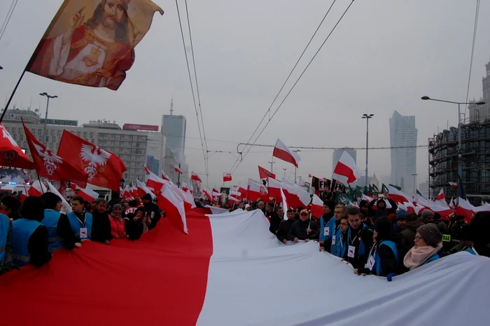 Marşul Independenţei din Varşovia 2018 FOTO Dragoş Tîrnoveanu/45north