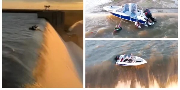 Patru bărbați, salvați în ultimul moment de la marginea unui baraj