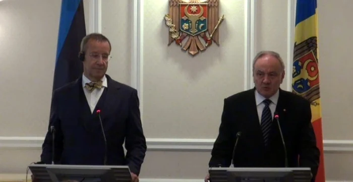 Preşedintele estonian Toomas Hendrik Ilves a avut astăzi o întrevedere cu preşedintele Nicolae Timofti