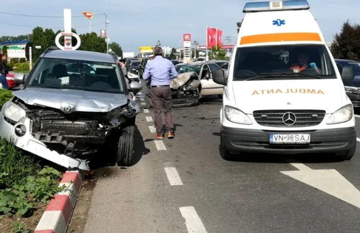 Accidentul a avut loc la intrarea în Focşani