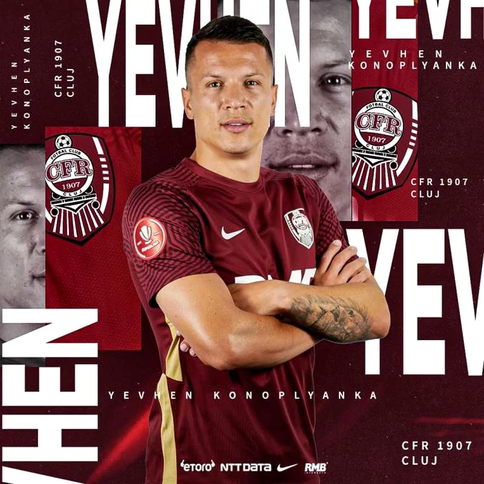 Konoplyanka, prezentat de CFR Cluj