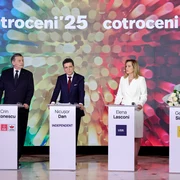 Candidați prezidențiale Crin Antonescu - Nicusor Dan și Elena Lasconi FOTO Mediafax 