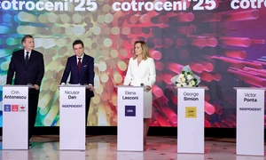Candidați prezidențiale Crin Antonescu - Nicusor Dan și Elena Lasconi FOTO Mediafax 