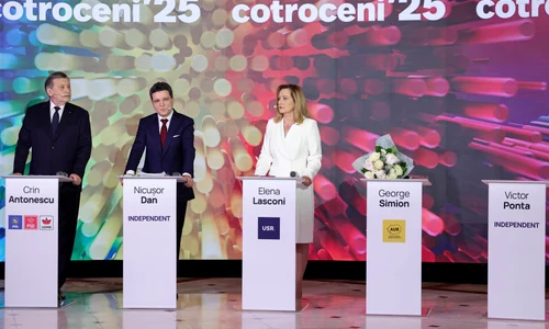 Candidați prezidențiale Crin Antonescu - Nicusor Dan și Elena Lasconi FOTO Mediafax 
