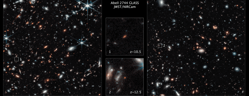 Telescopul James Webb, descoperire uimitoare: Două galaxii foarte vechi, una aproape de limita Big Bang