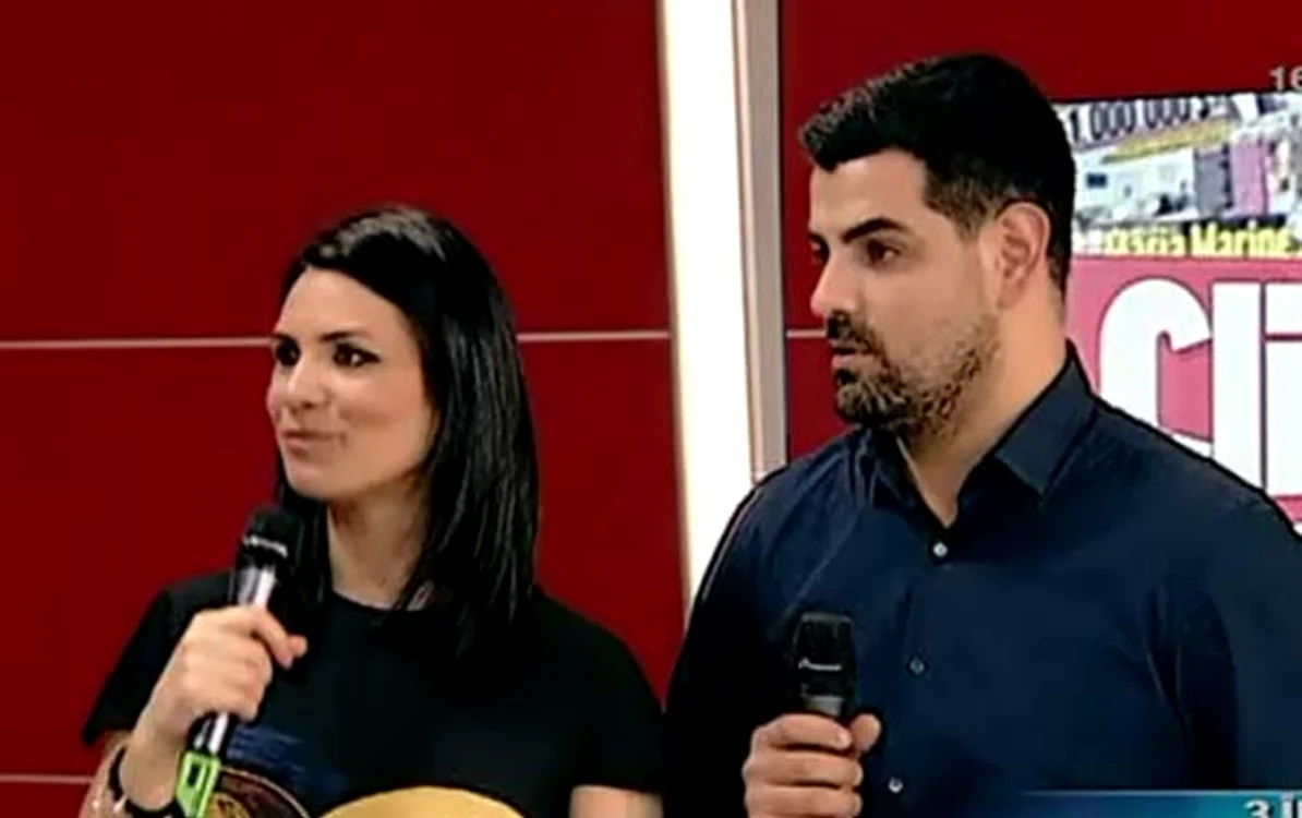
    Ellie White a venit însoţită de soţul ei, Doru TincăFoto: Captură Prima TV  