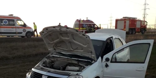 slobozia accident la iesirea din Slobozia FOTO ISU Ialomita