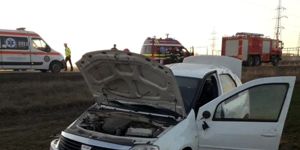 slobozia accident la iesirea din Slobozia FOTO ISU Ialomita