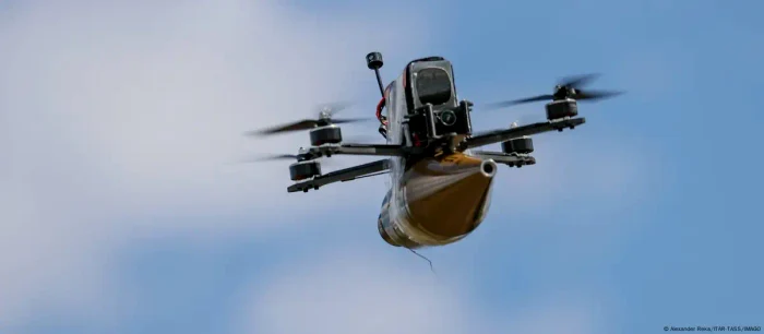 Dronă rusească kamikaze de tip FPV