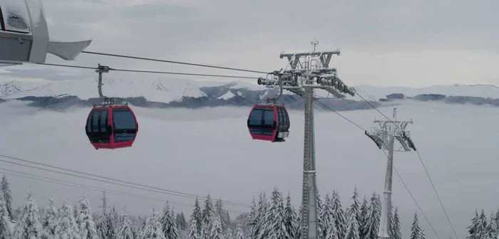 Alternativa distractiei pentru turişti este telecabina-imagine arhivă