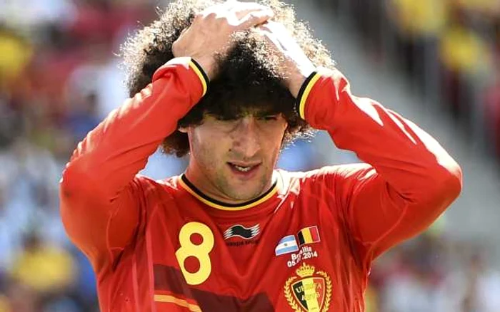 Marouane Fellaini, jucător din echipa naţională a Belgiei FOTO Reuters